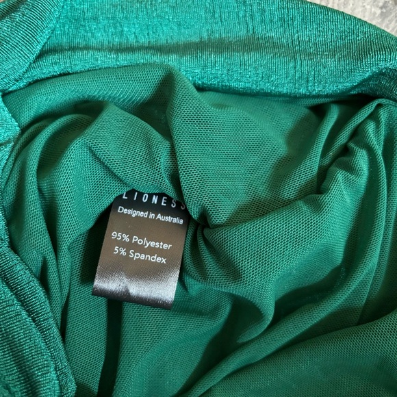 Princess Polly Goddess Minidress Forest Green Size US 6 NWT - Picture 8 of 9